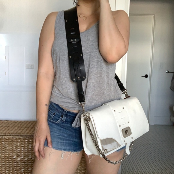 Versace Handbags - VERSACE ROCK STAR WHITE HANDBAG